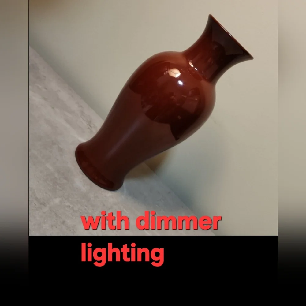 Vintage Diane Love For Mikasa Oxblood Red Handcrafted Vase From Japan Rare Decor